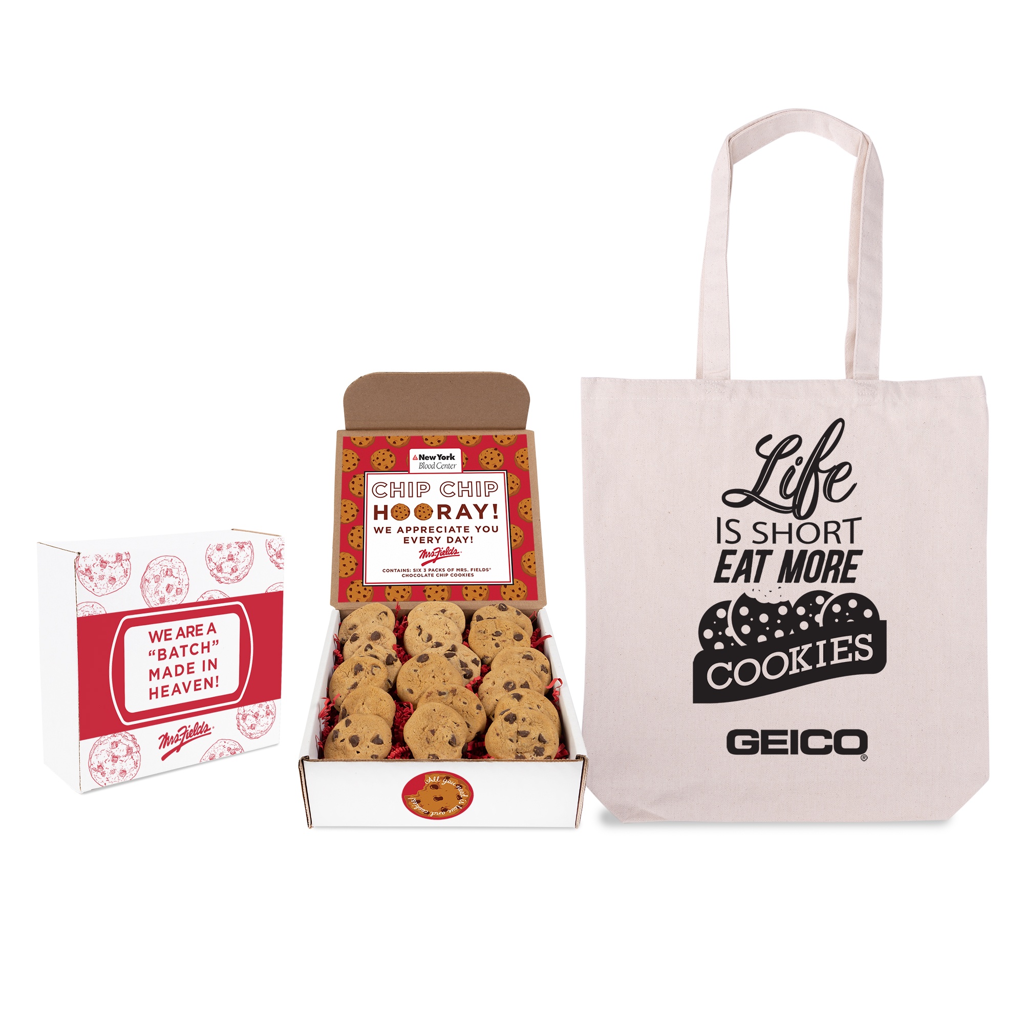 A Batch Made In Heaven Mrs. Fields Cookie Mailer with Tote 1