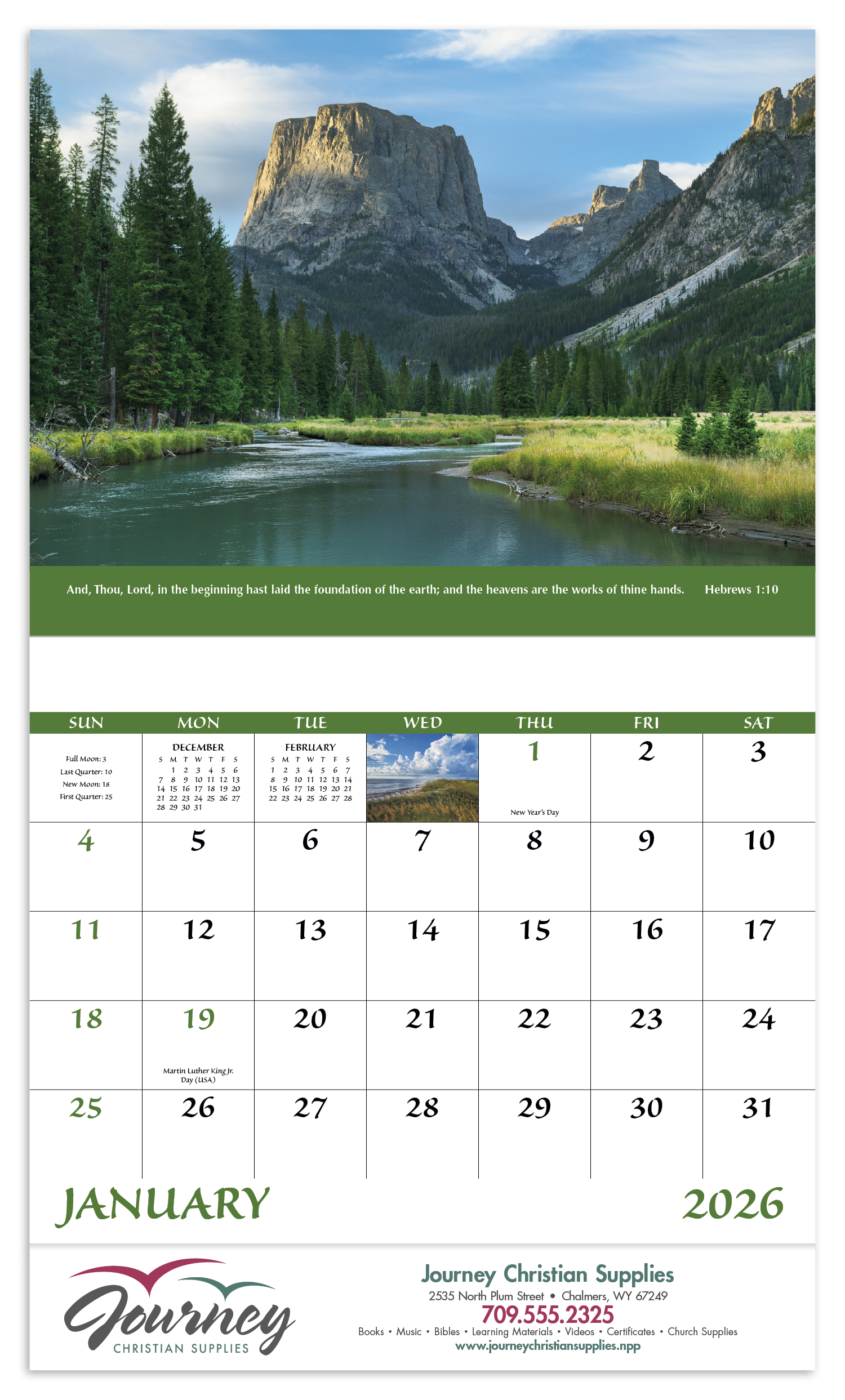 Good Value™ Everlasting Word - Stapled Calendar 48
