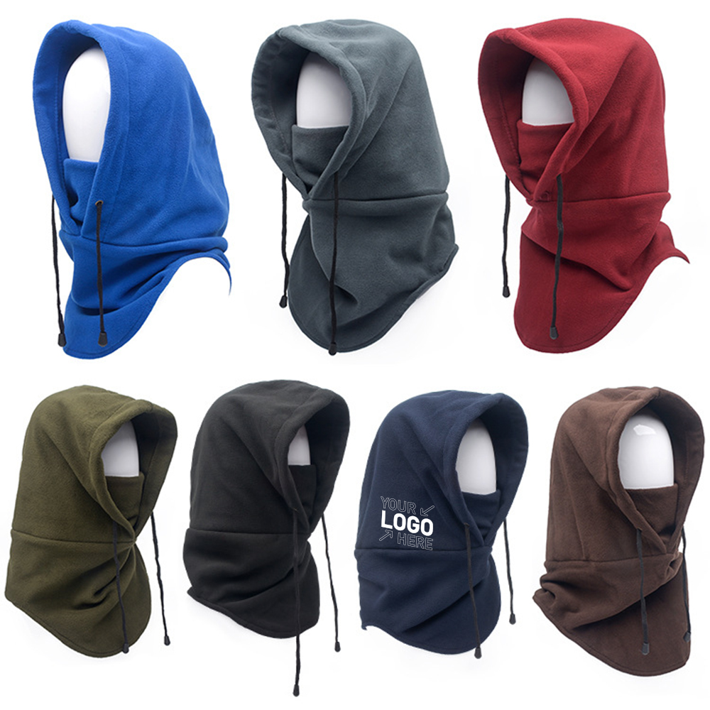 Multifunctional double layer polar fleece scarf mask