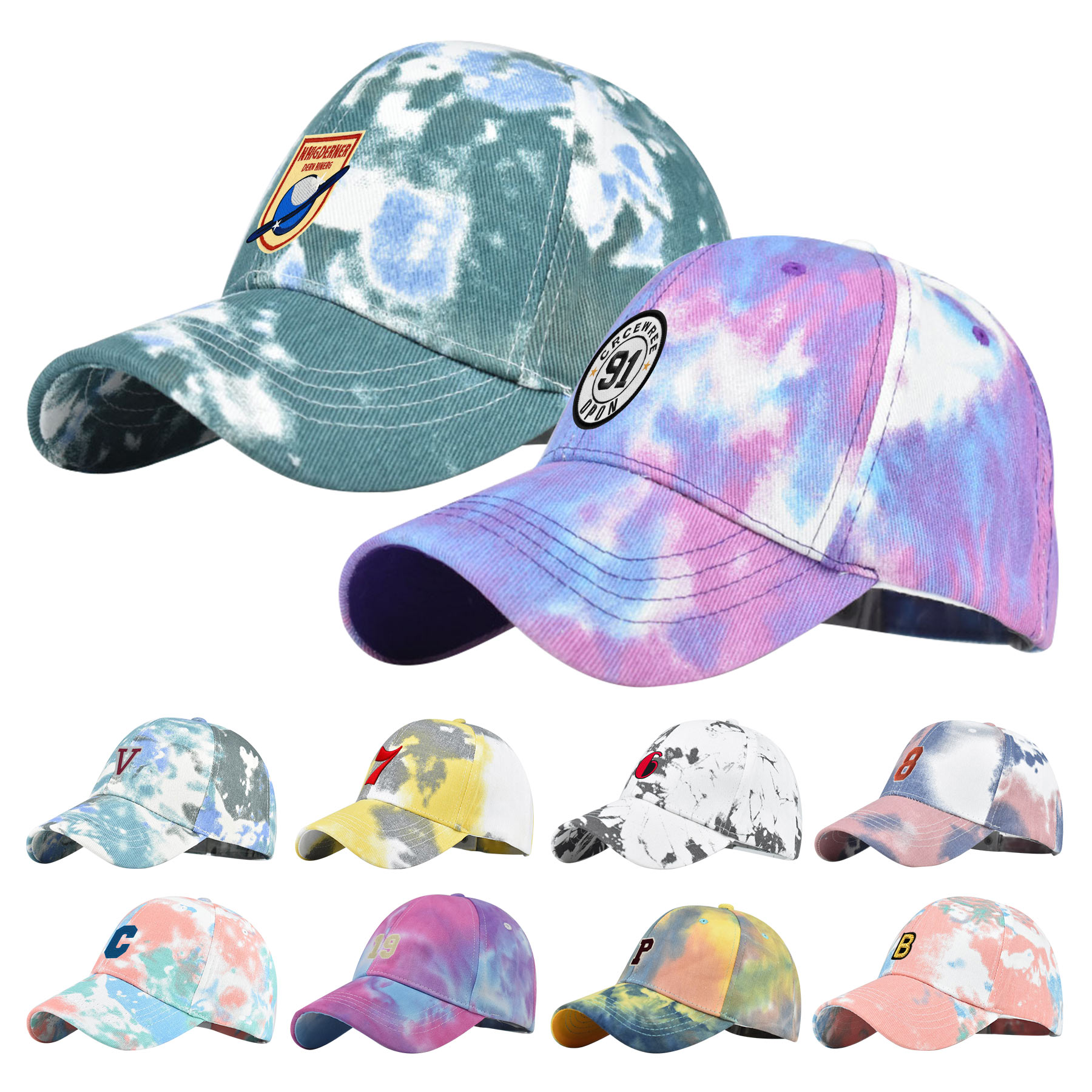 Tie Dye Baseball Dad Cap 2