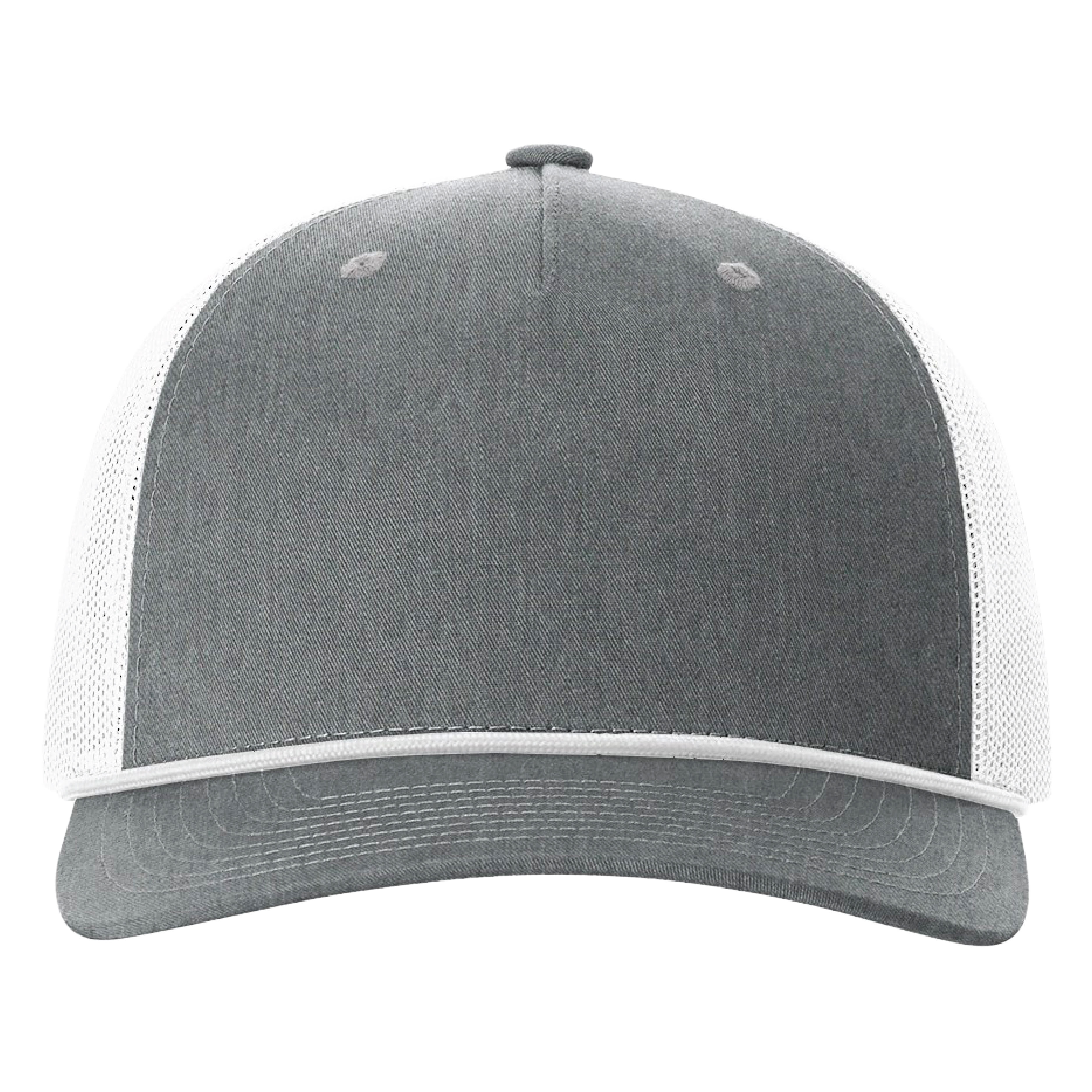 Richardson 112FPR 5-Panel Trucker Hat with Rope w/Leatherette Adhesive Patches or Embroidery 58