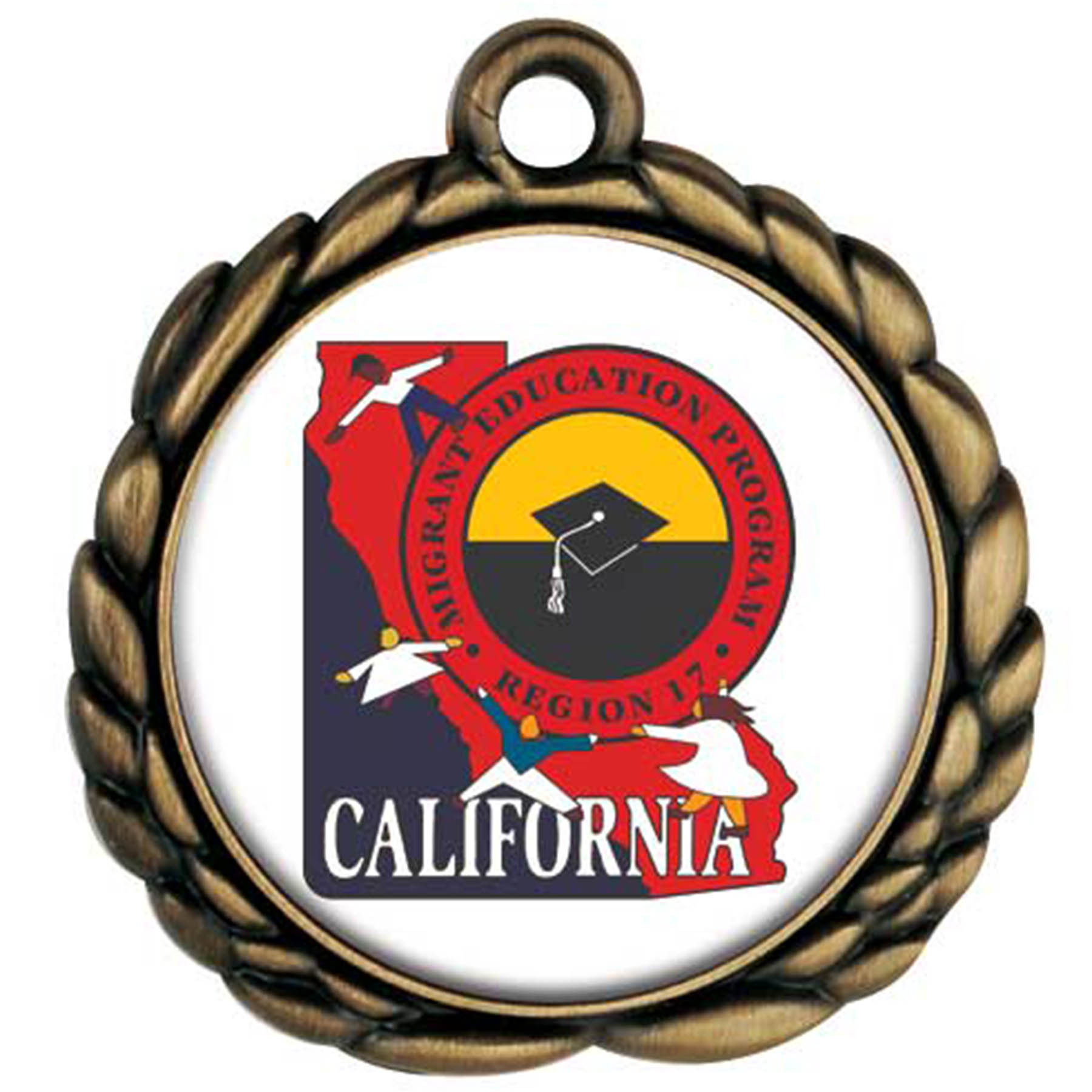 Digistock Medals: 3D Laurel Wreath Border with 2" DIA Insert 1