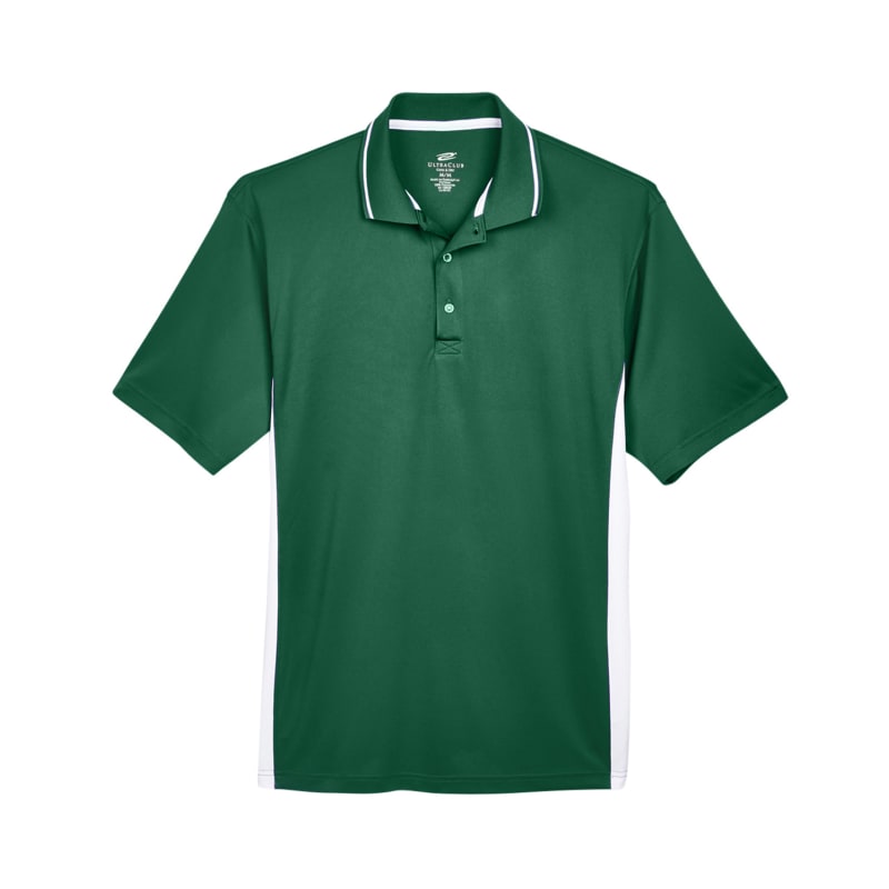UltraClub Mens Cool & Dry Sport Two-Tone Polo 4