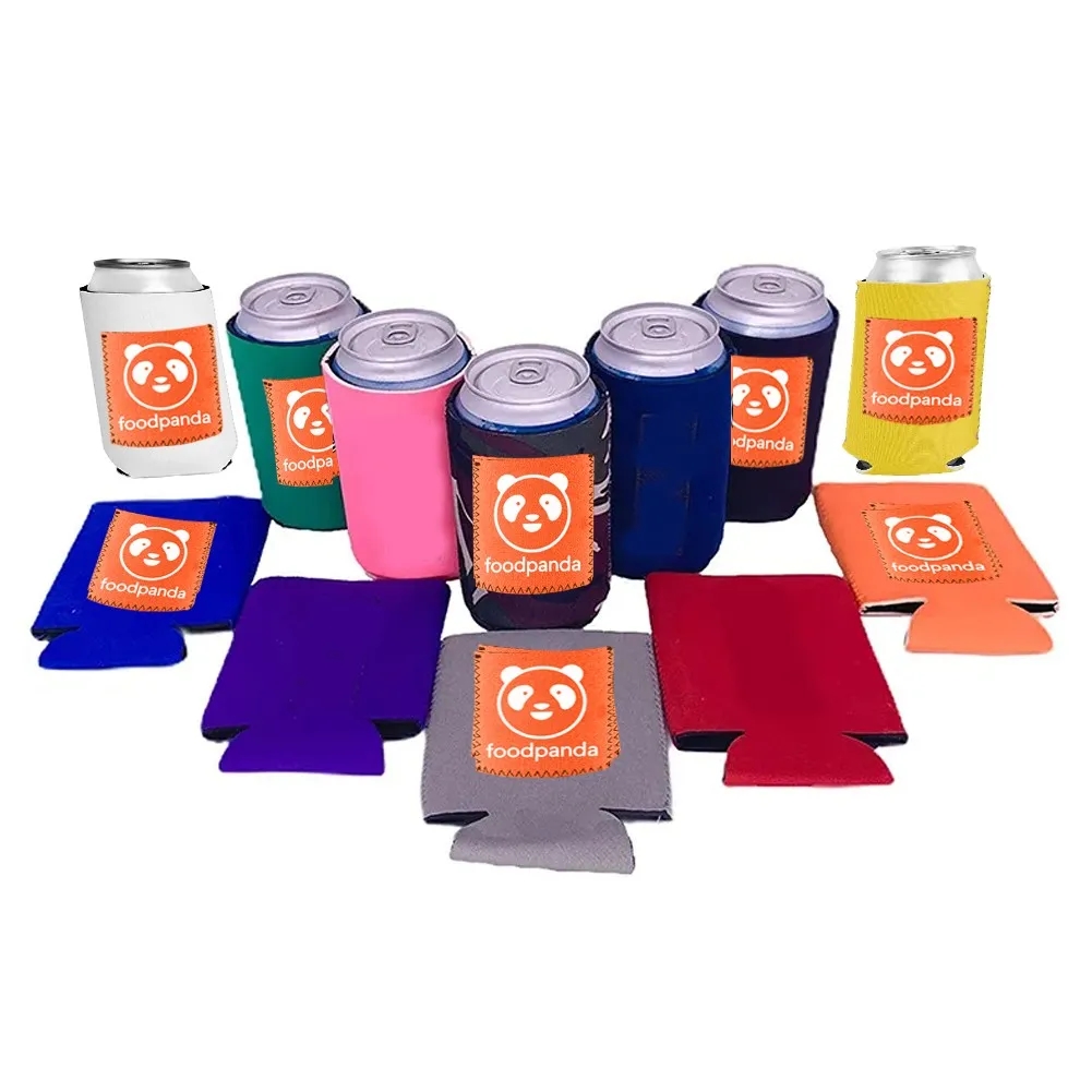Neoprene Can Holders With Pocket, custom koozie with logo imprint 3