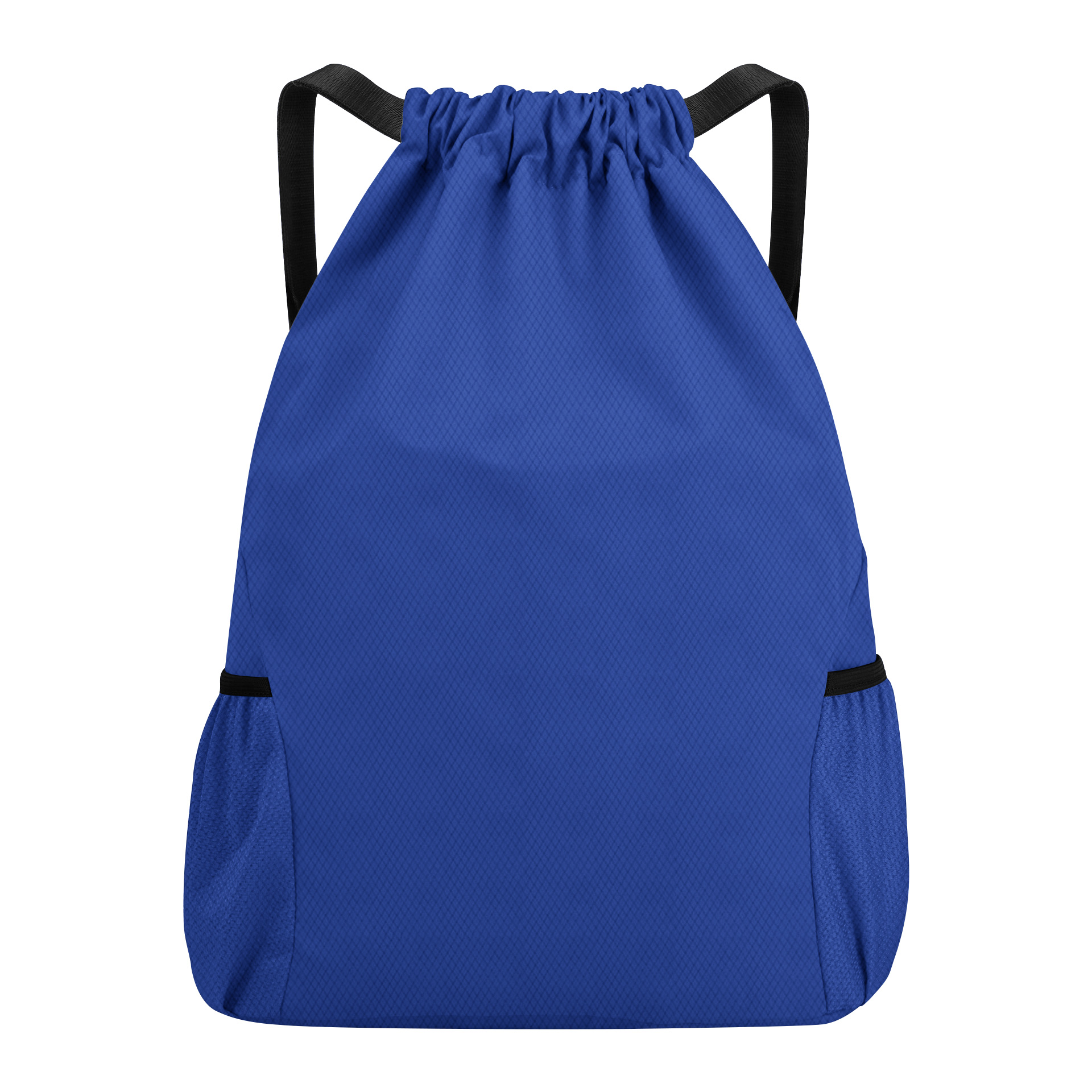 Large Capacity Waterproof Solid Drawstring Backpack With 2 Mesh Pockets 6