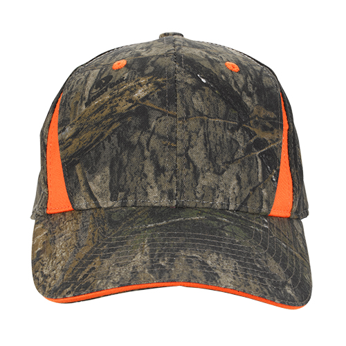 Camo Cap With Blaze Inserts