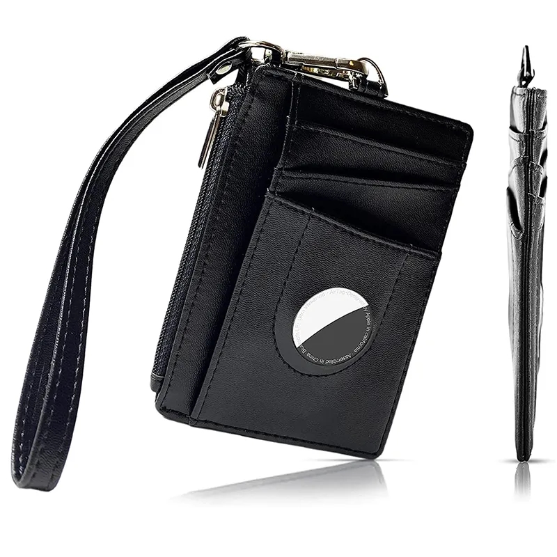 RFID Blocking Slim Zipper Wallet With Tag Pack 4