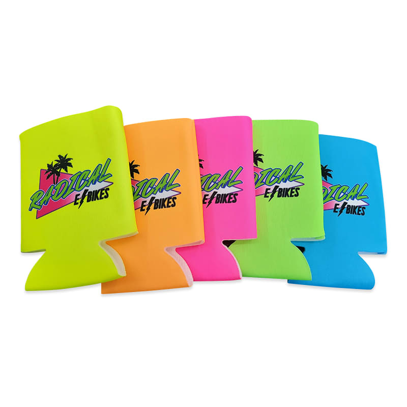 Fluorescent Neon Foam Collapsible Coolies 8