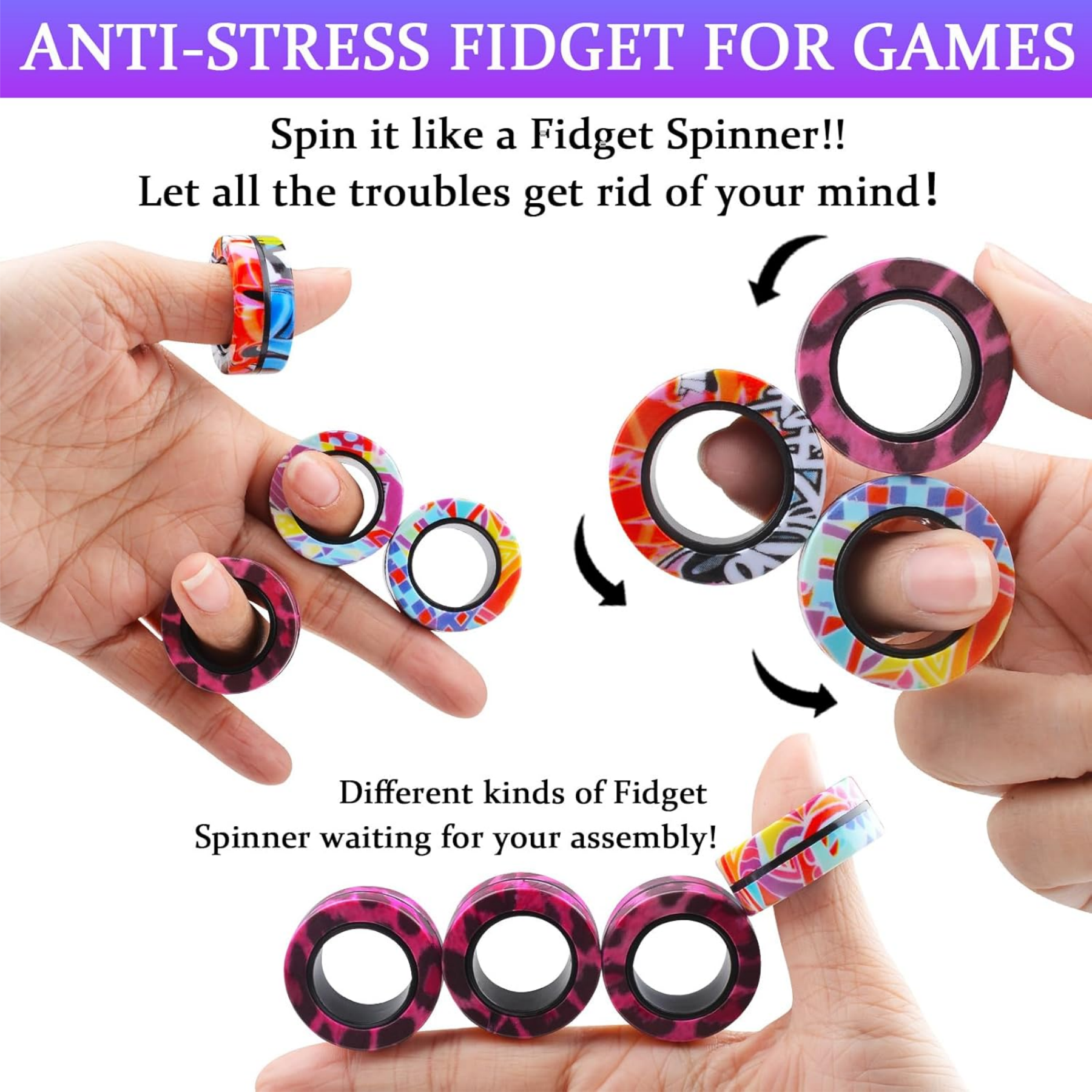 Magnetic Rings Fidget Toys 4