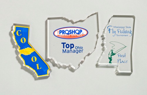 4" States Paperweight Acrylic Award 2
