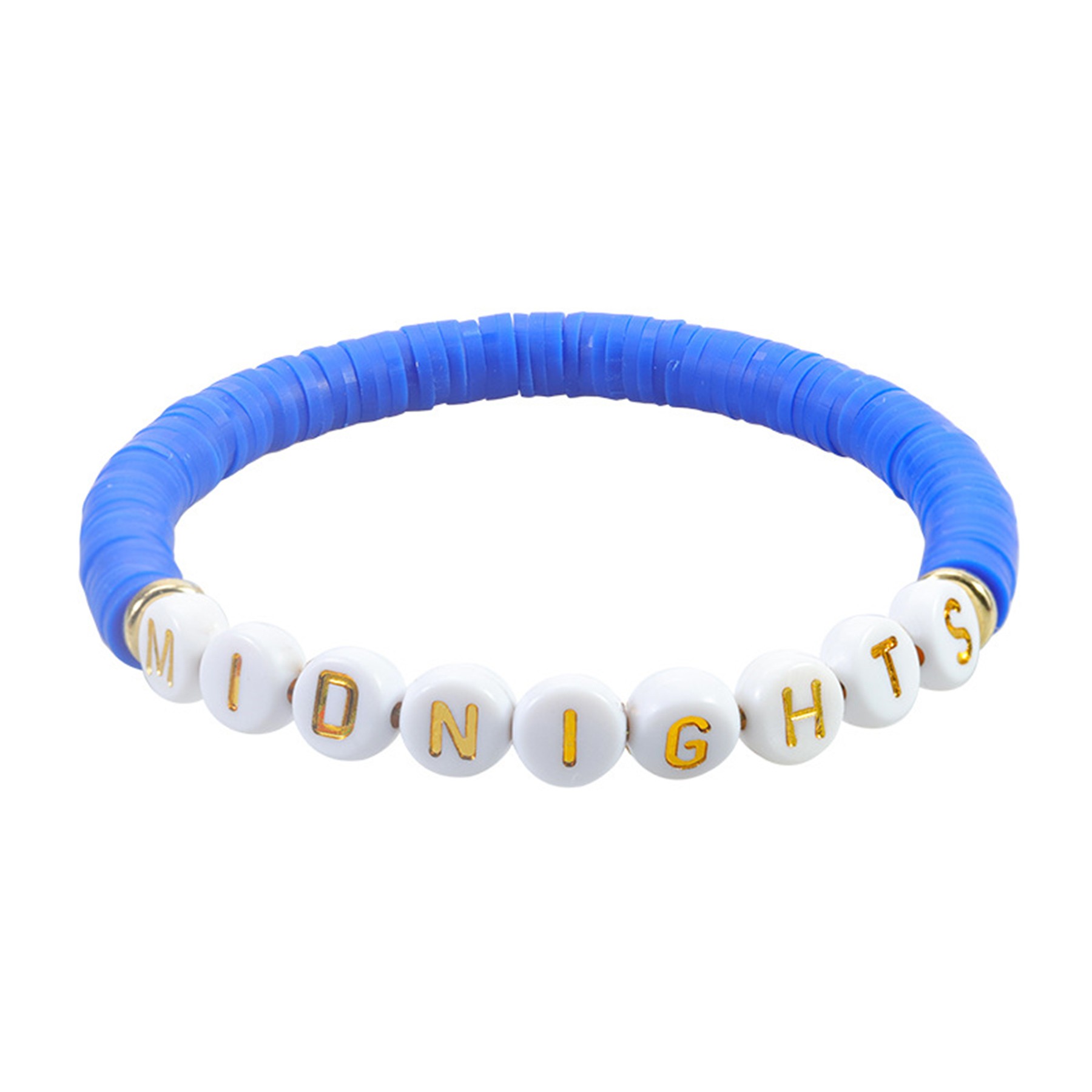 Concert Fan Letter and Number Polymer Clay Bracelet 7