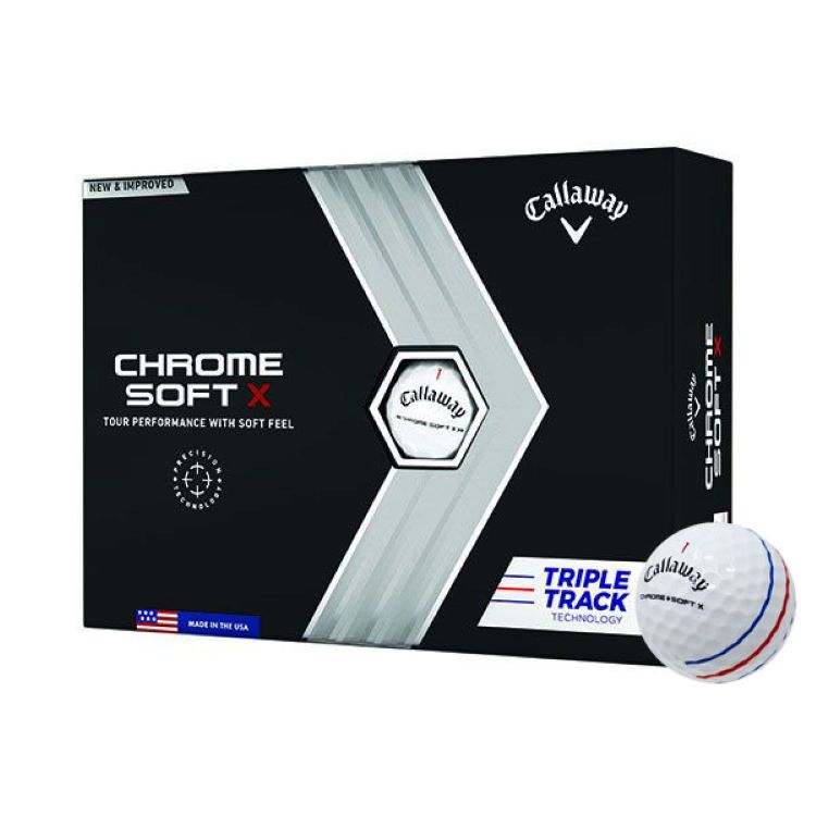 12 Pack Callaway Chrome Soft X Triple Track