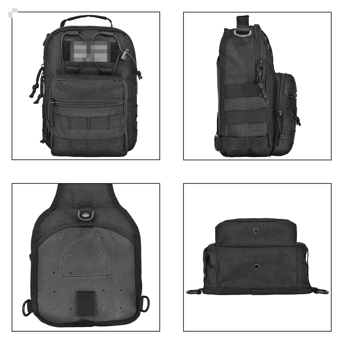 Compact Sling Shoulder Bag for Range Travel Hiking Sports 8