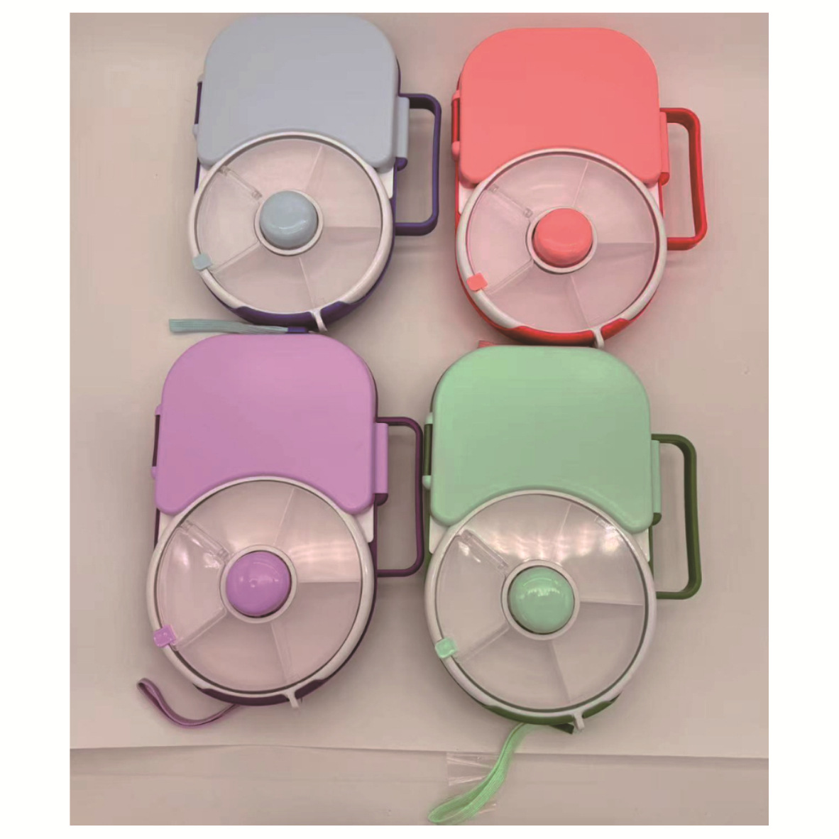 Portable Rotating Lunch Box Fruit Tray 1