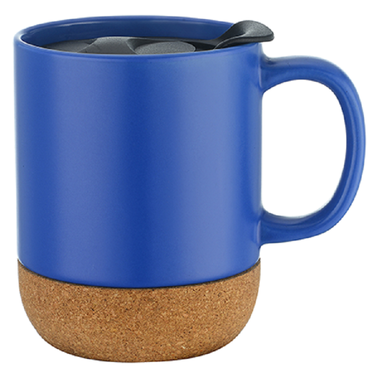 CorkLuxe Ceramic 12oz Mug With Matte Finish and Cork Bottom 17
