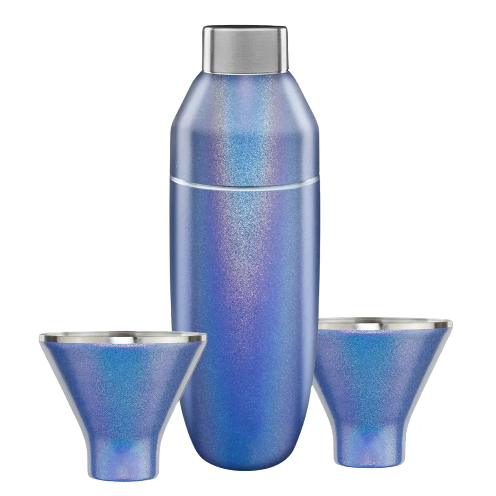 Insulated Cocktail Shaker and Martini Tumbler Barware Set 10