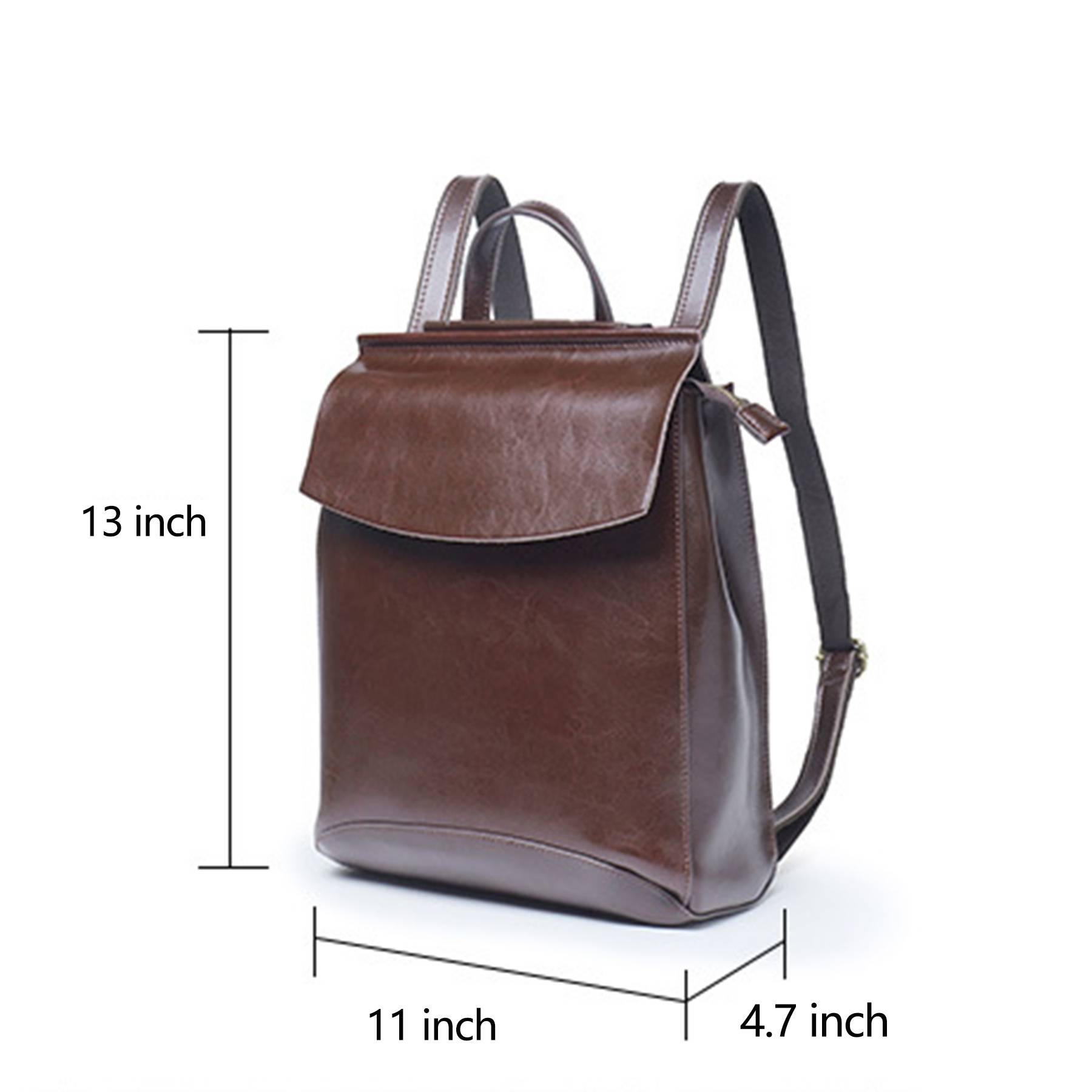 Genuine leather women's bag backpack 6