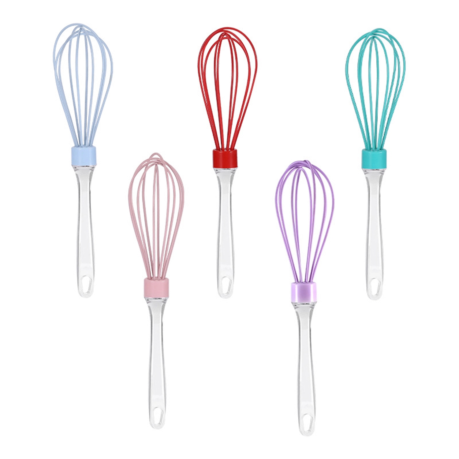 Silicone Whisk w/ Clear Handle 4