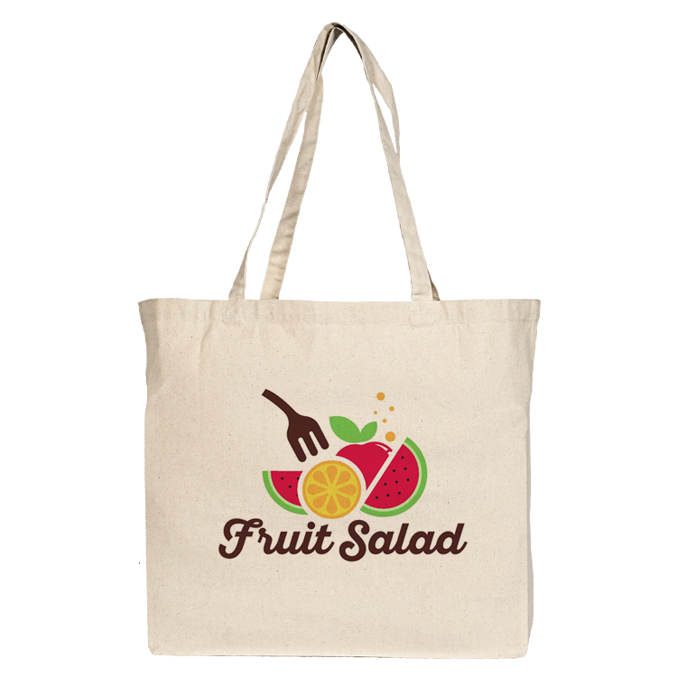 Jumbo Down To Business Cotton Tote, custom tote bag with logo imprint 8