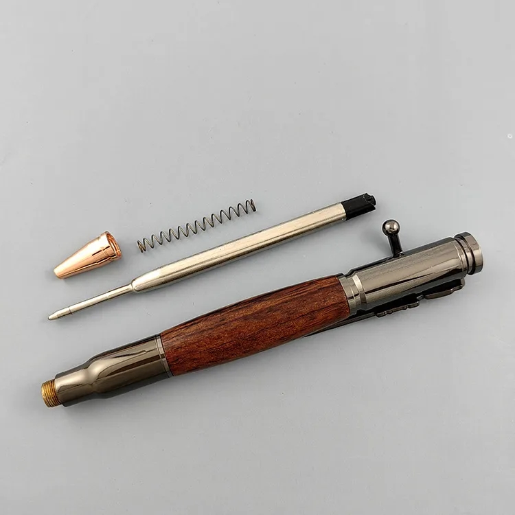 Bolt Action Ballpoint Pen with Wooden Finish 2