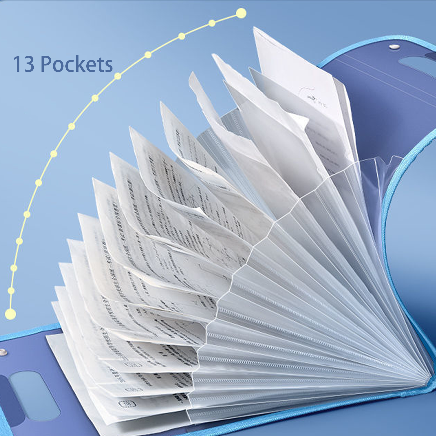 A4 Vertical File Organizer With 13 Pockets 4
