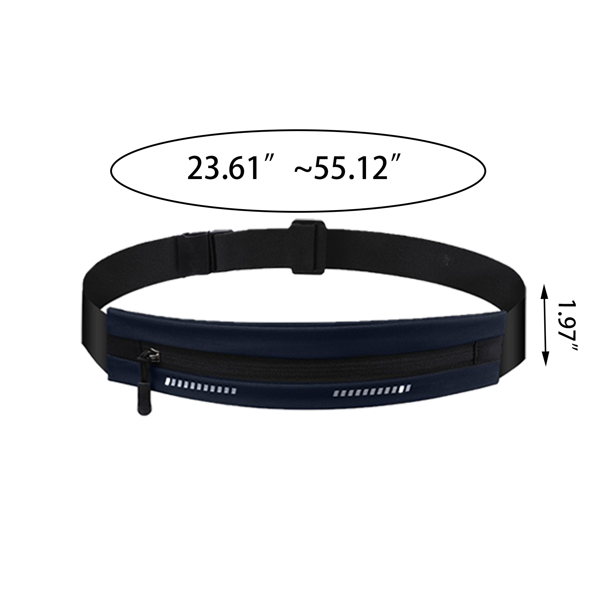 MOQ:50pcs Reflective Travel Waist Bag 3