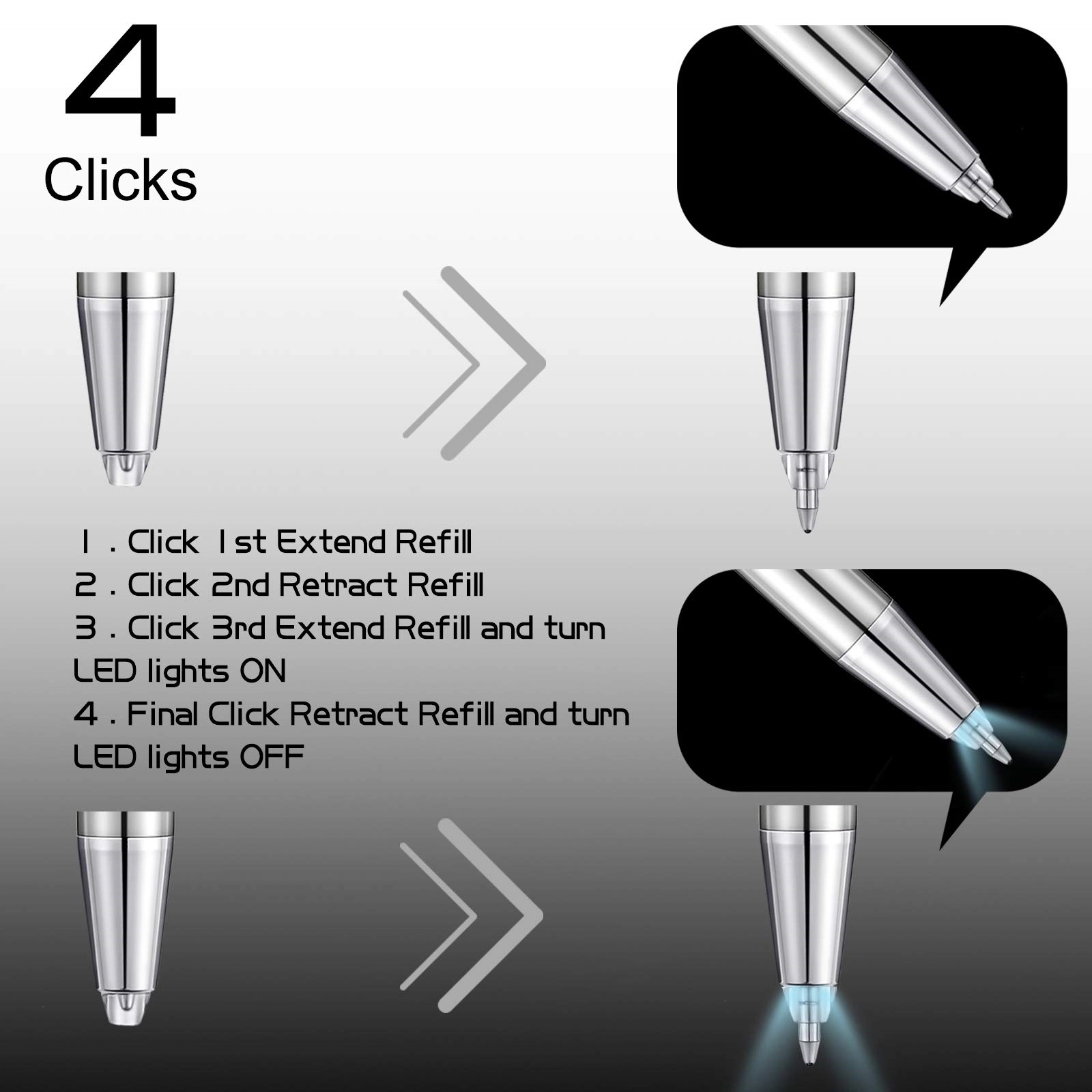 Led Light Ballpoint Pen 6