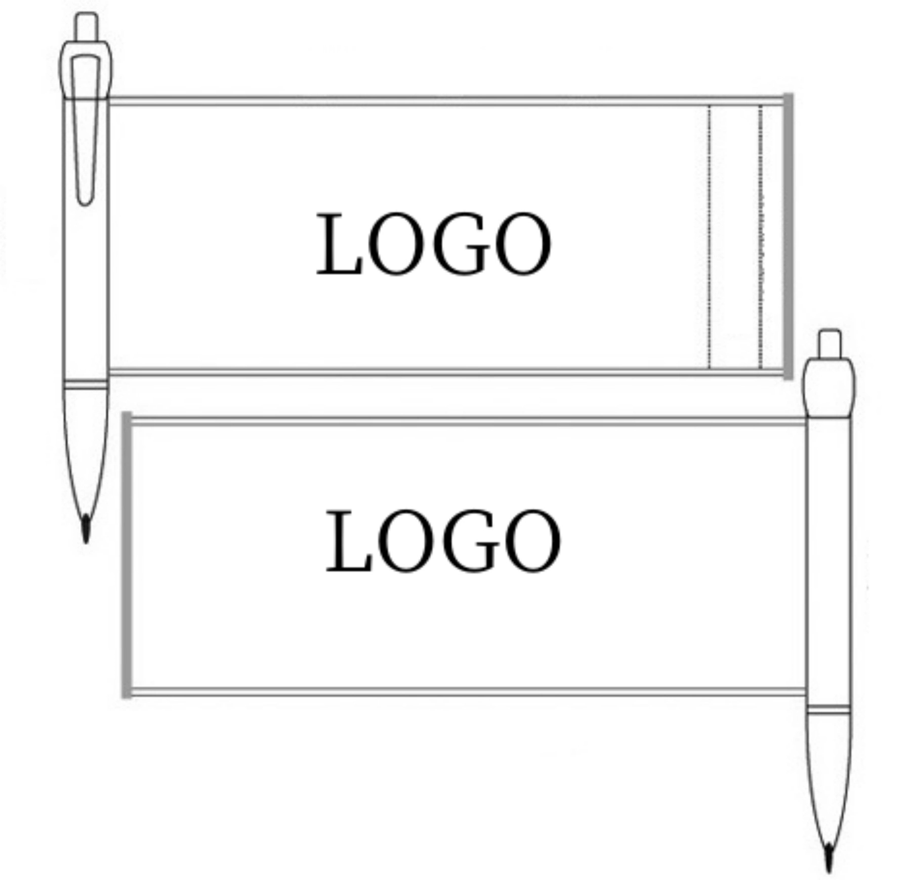 Custom Printed Plastic Banner Pen 2