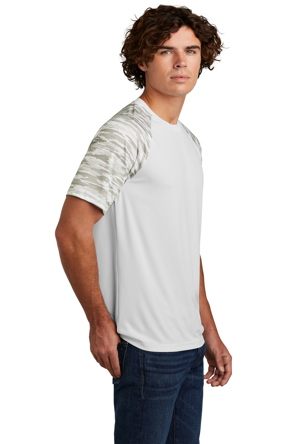 Sport-Tek Drift Camo Colorblock Tee ST376 11