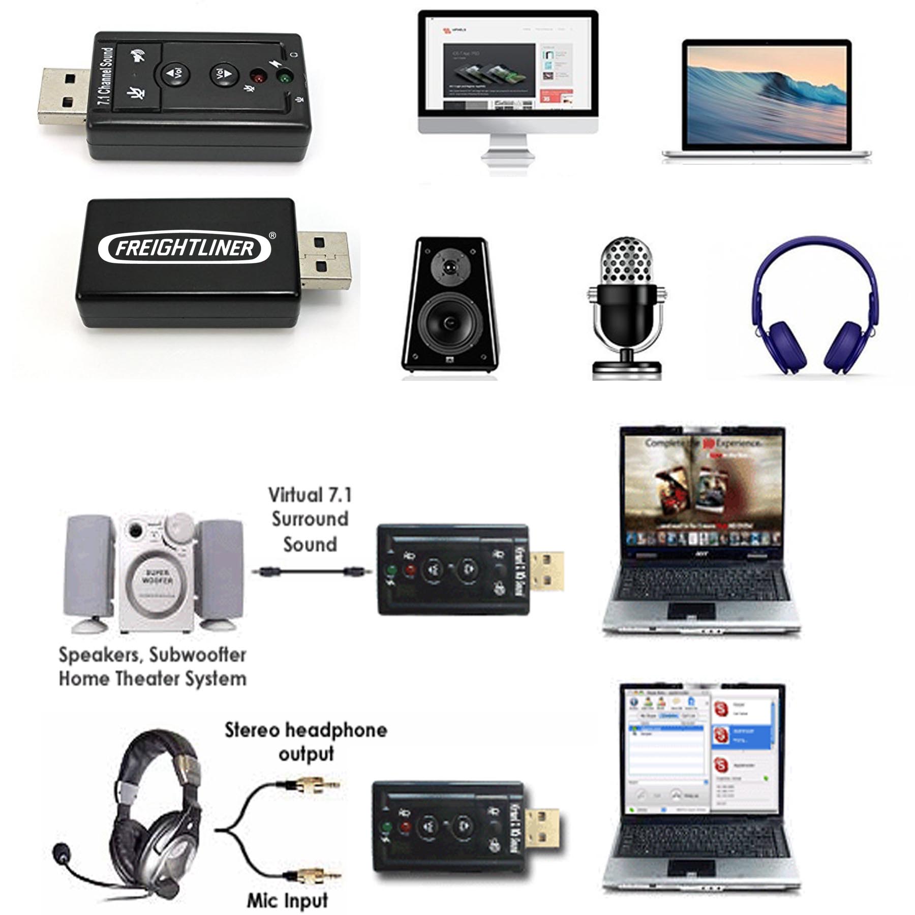 iBank ® USB 7.1 Surround Sound Adapter 2