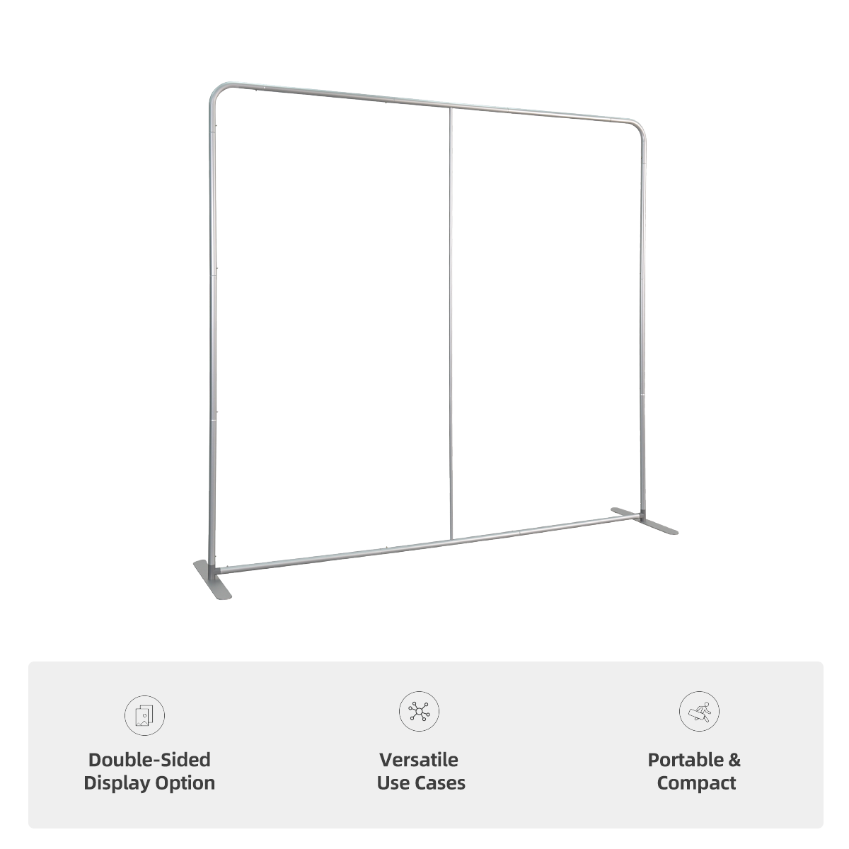 10ft Double-Sided Full Color Fabric Display Wall 2