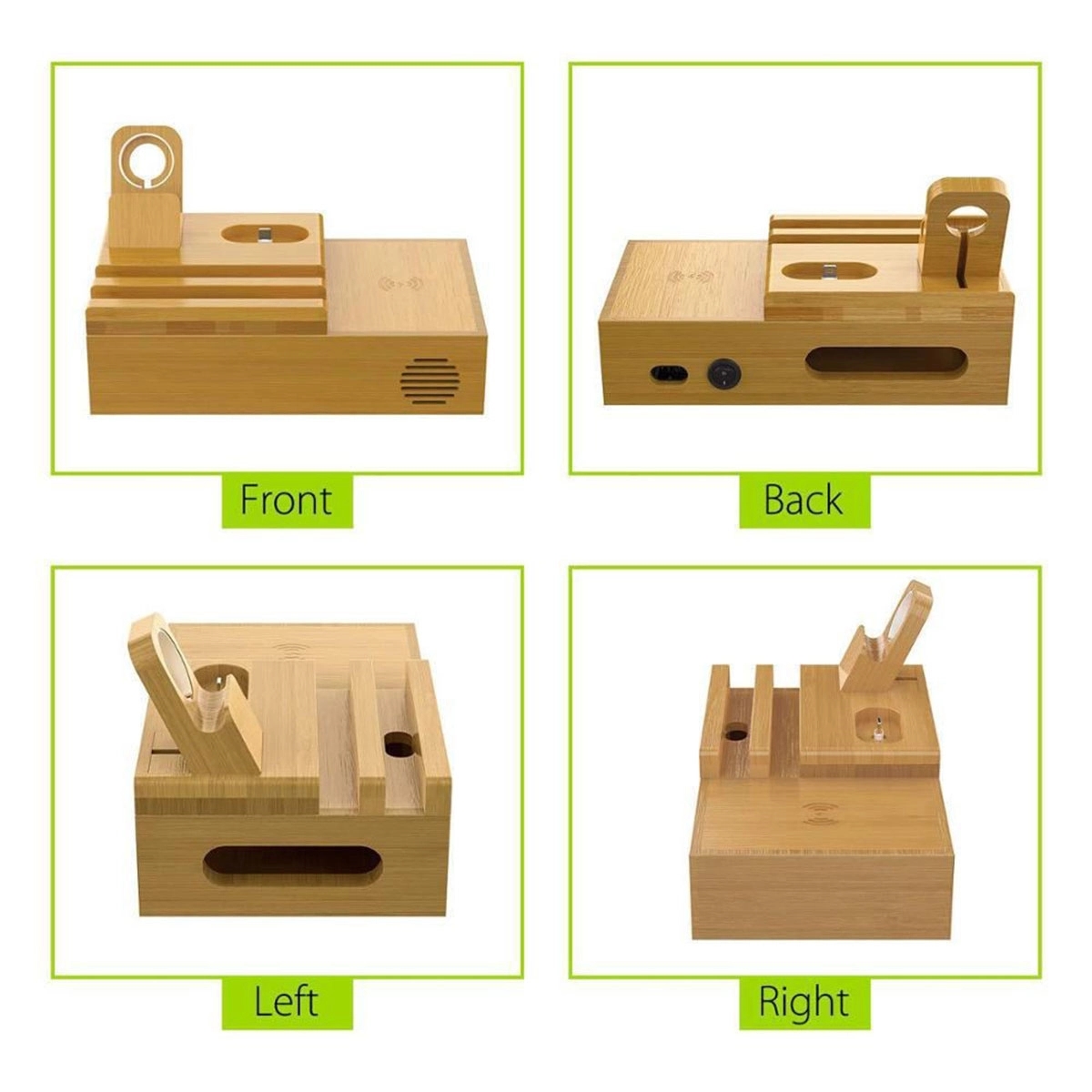 Bamboo Wood Desk Organizer 2