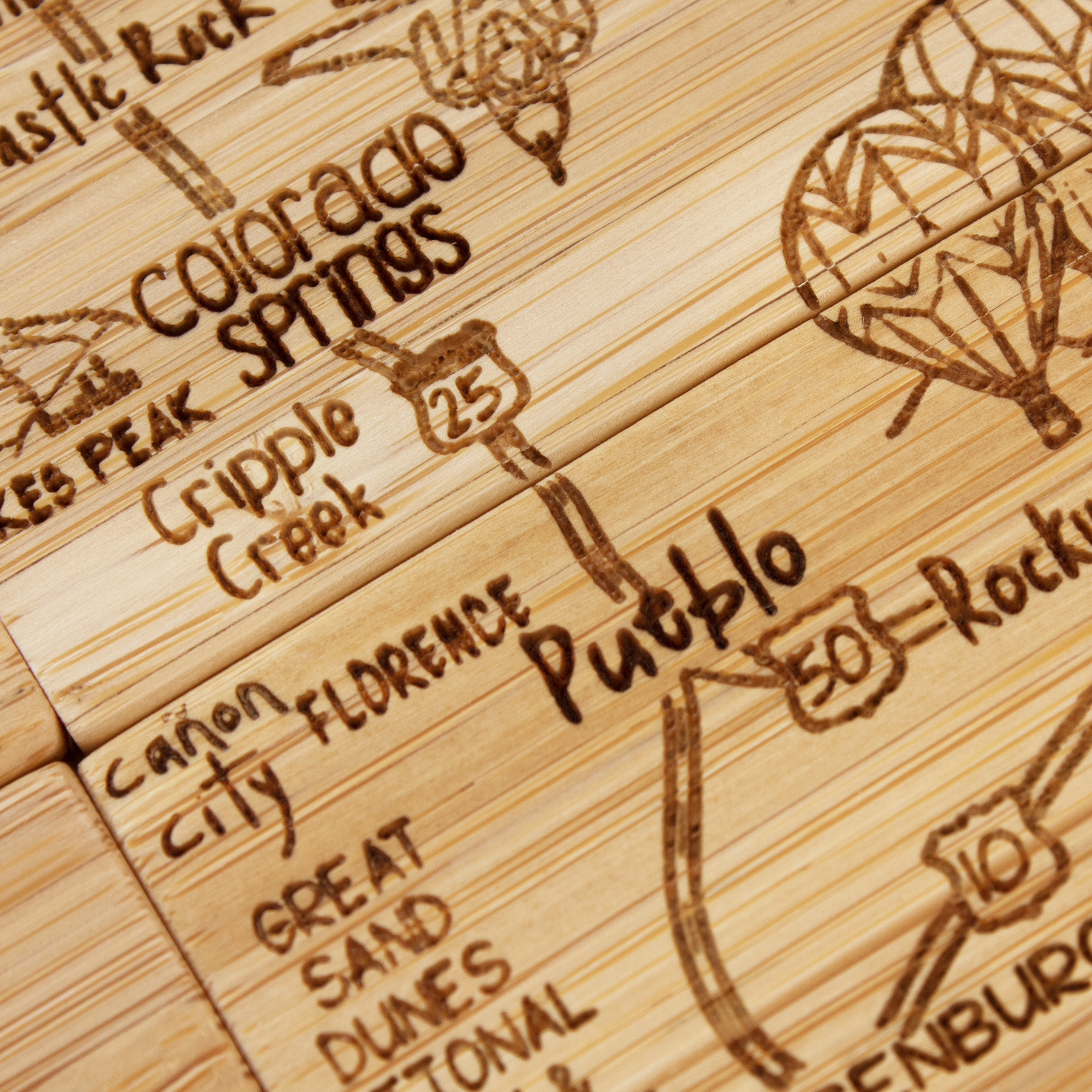 Colorado Puzzle Coaster Set 5