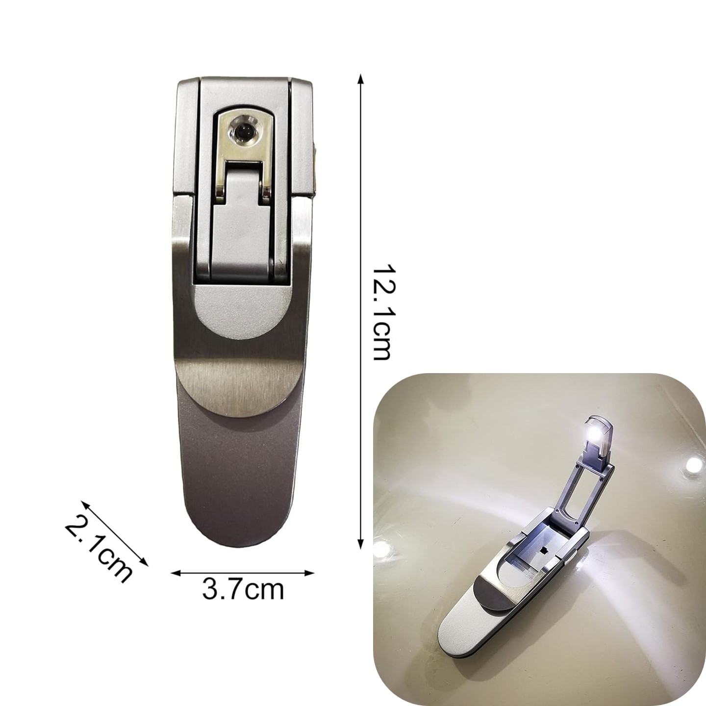Foldable Led Reading Lamp with clip 4