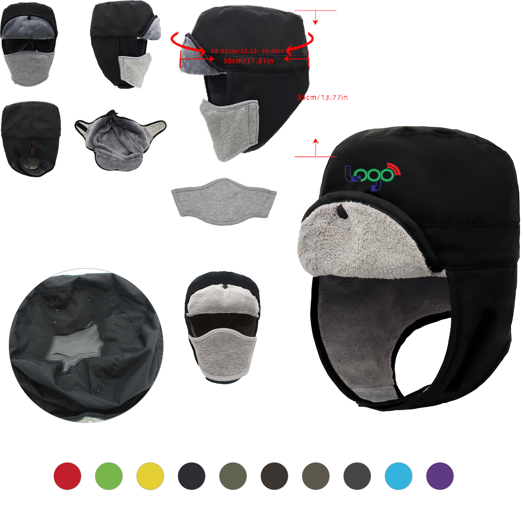 Unisex Winter Outdoor Hat for Adults and Kids with Fleece Lining 2
