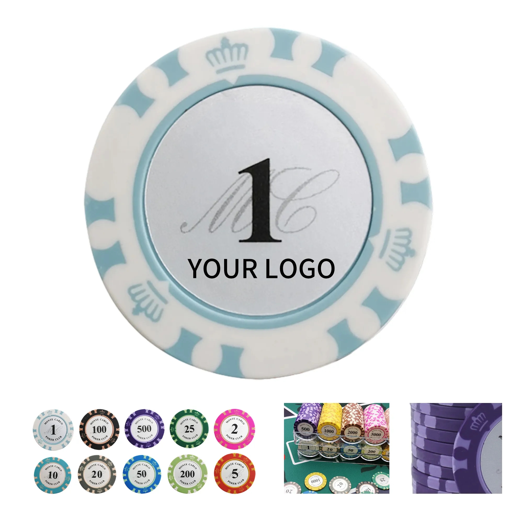 Promotional ABS Poker Chip 1.57 Inch 1