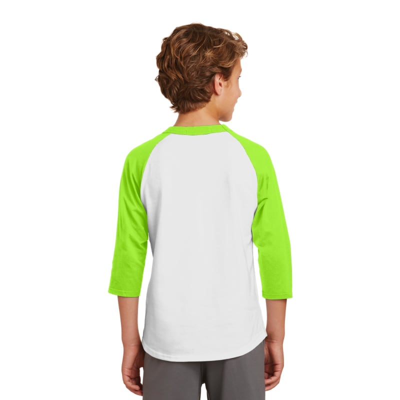 Sport-Tek Youth Colorblock Raglan Jersey. 22