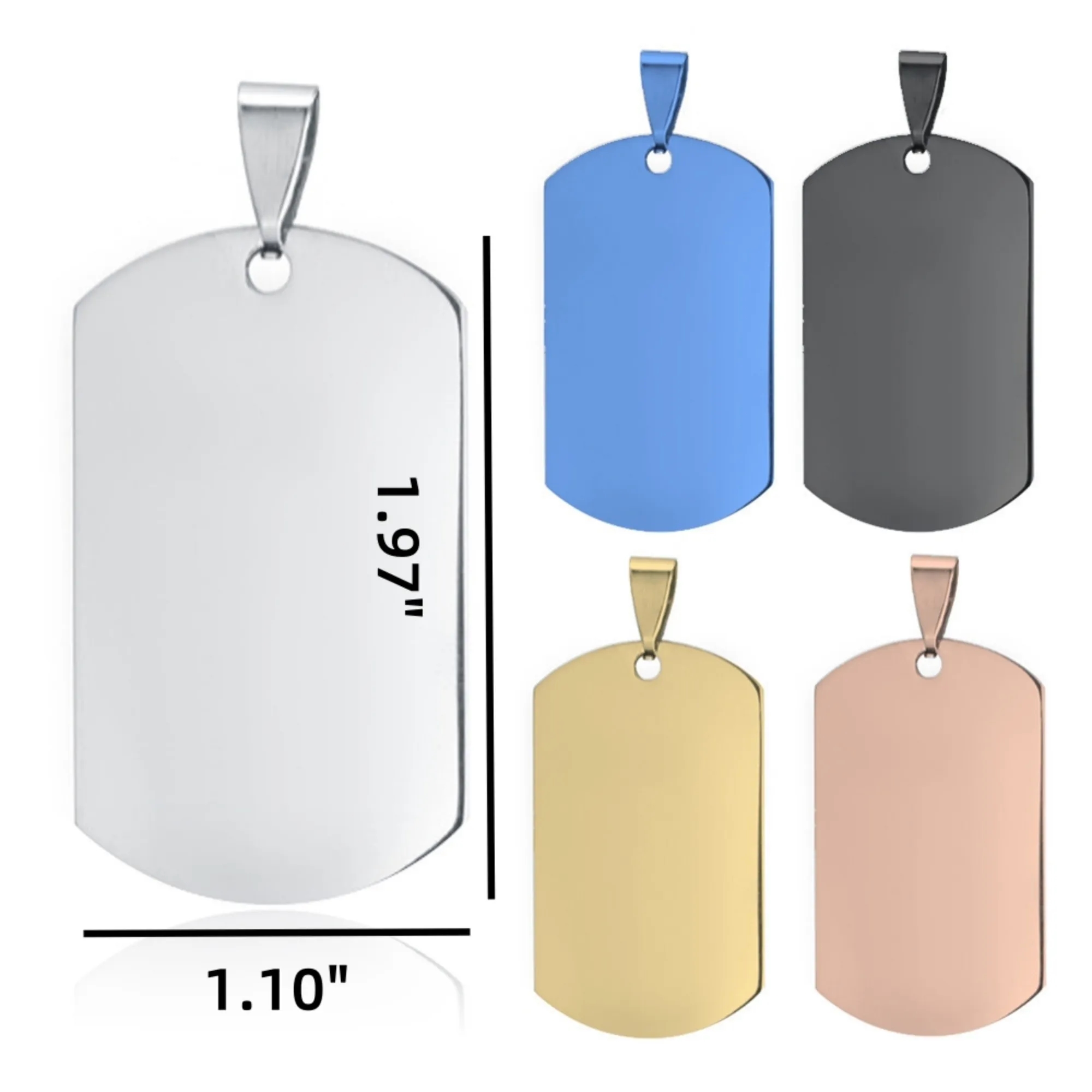 Stainless Steel Metal Tag Key Chains 3
