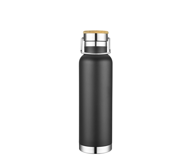 Double Wall Stainless Steel Tumbler with Bamboo Lid, 20 oz. 10