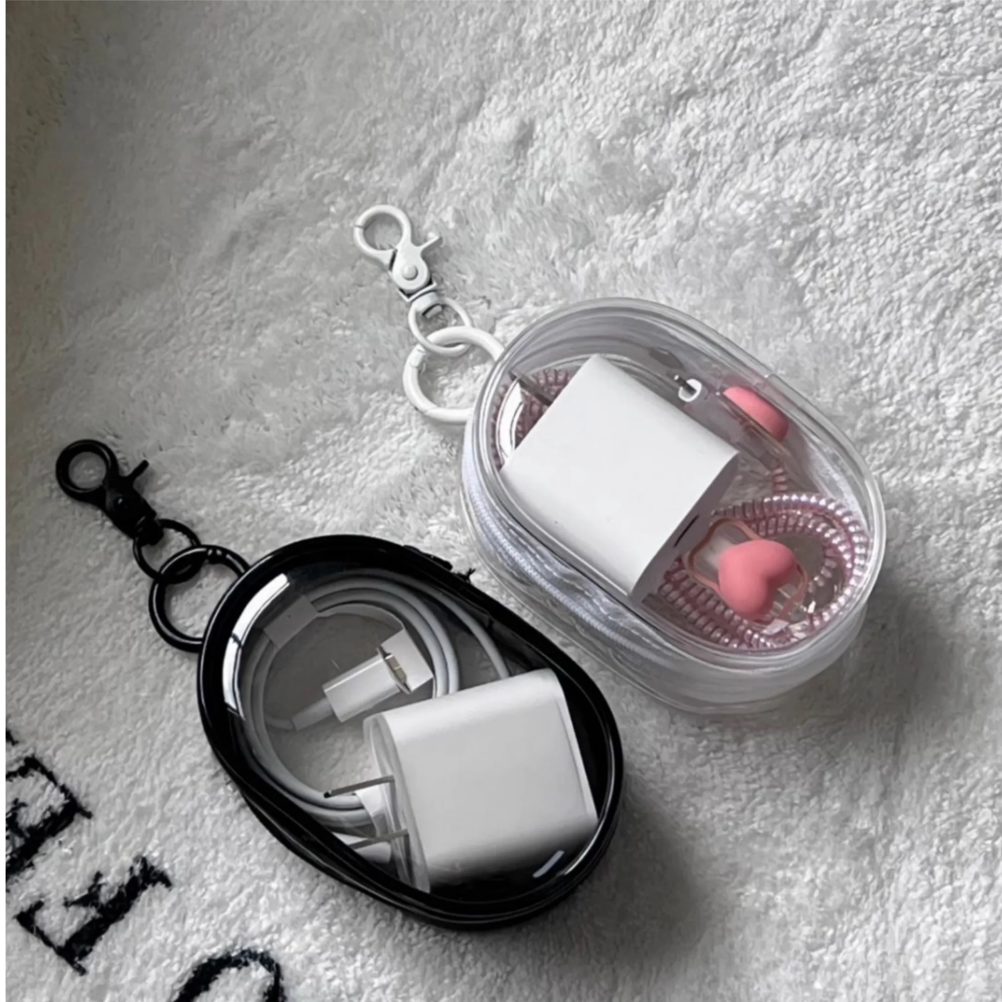 Transparent Organizer Bag Display Box With Keychain 5