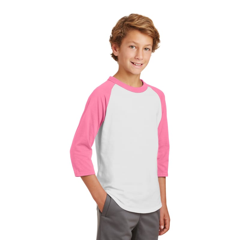 Sport-Tek Youth Colorblock Raglan Jersey. 11