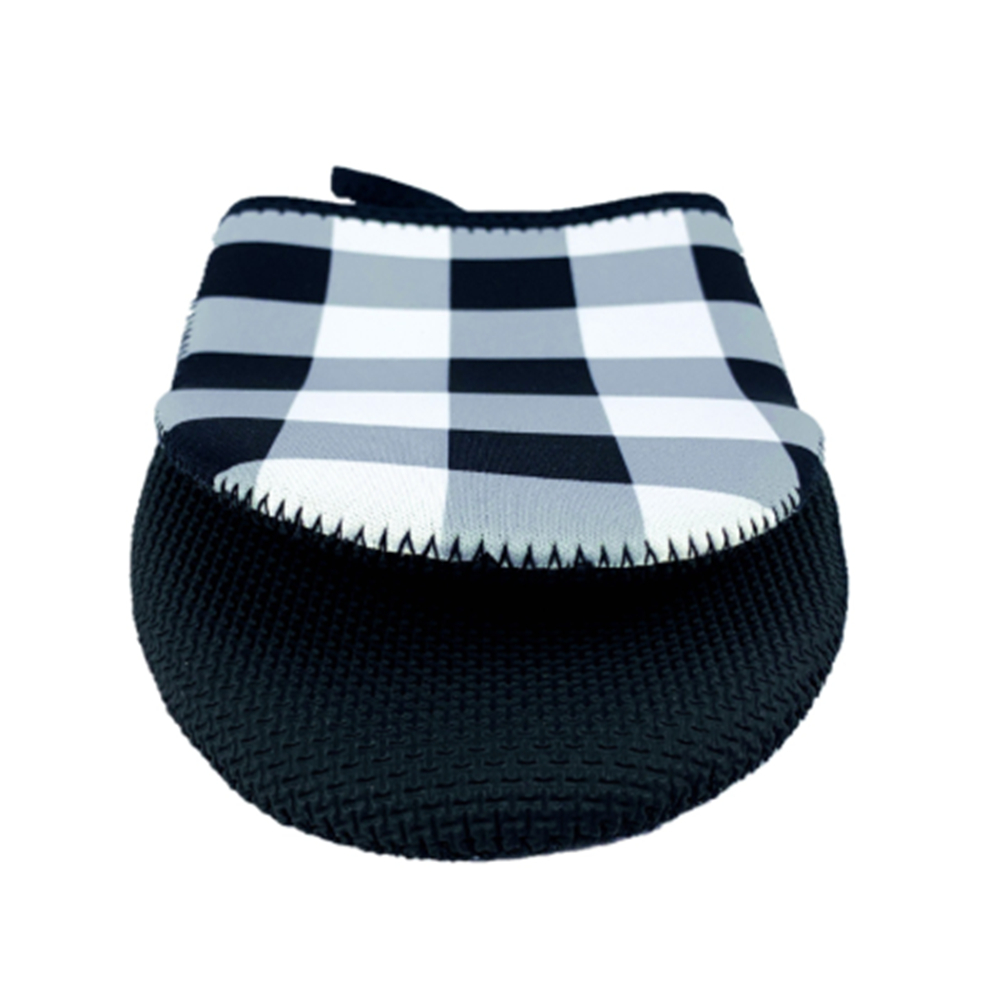 Plaid Pattern Neoprene Pot Holder Oven Mitten 3