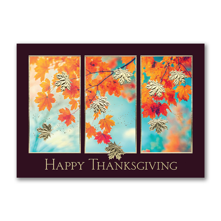 Autumn View Thanksgiving Card 1