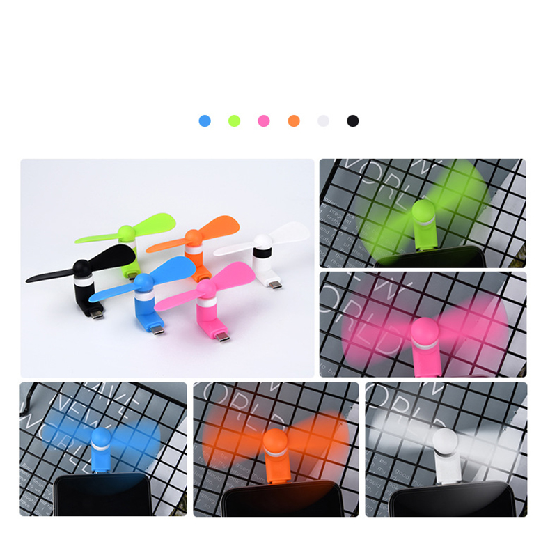USB Portable Mobile Phone Type C Mini Fan 20