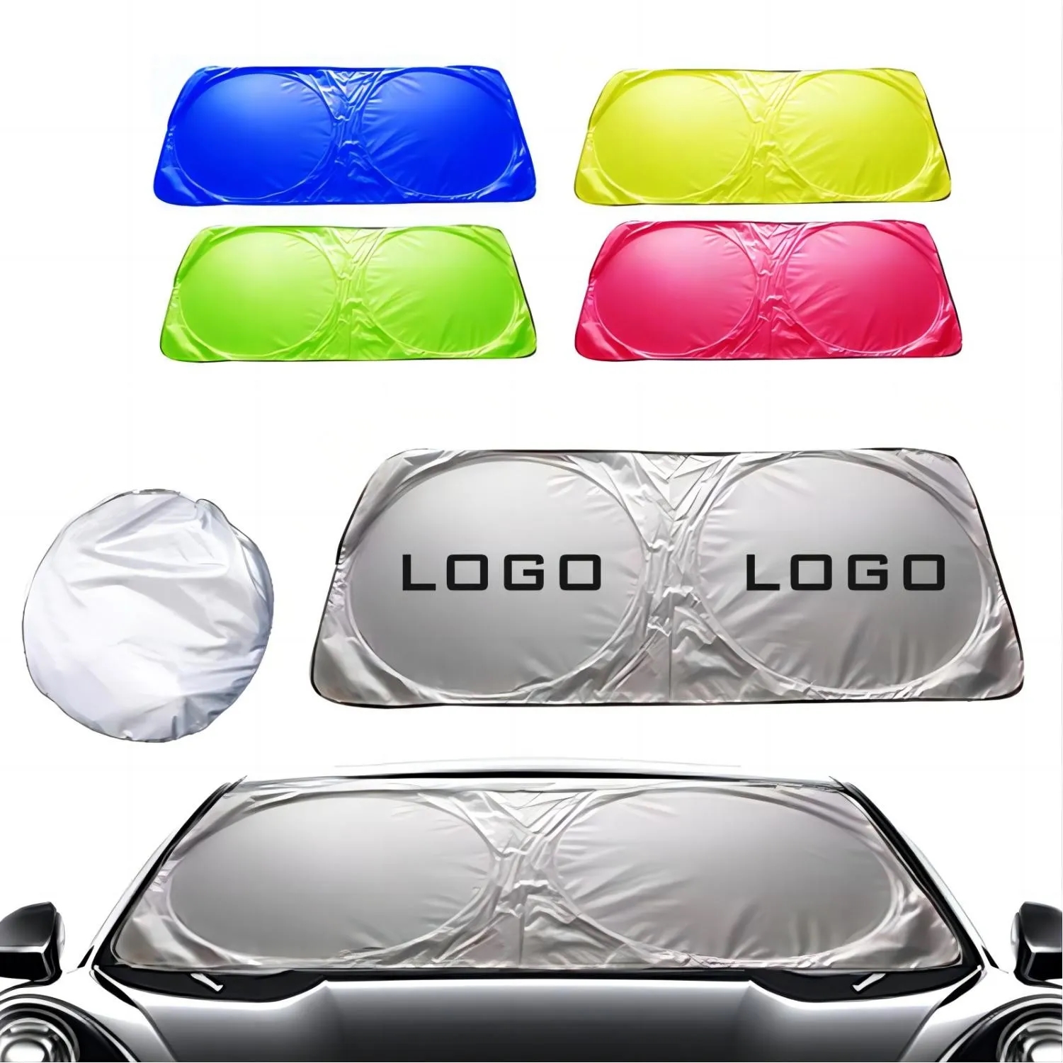 Car Folding Front Windshield Sunshade 2