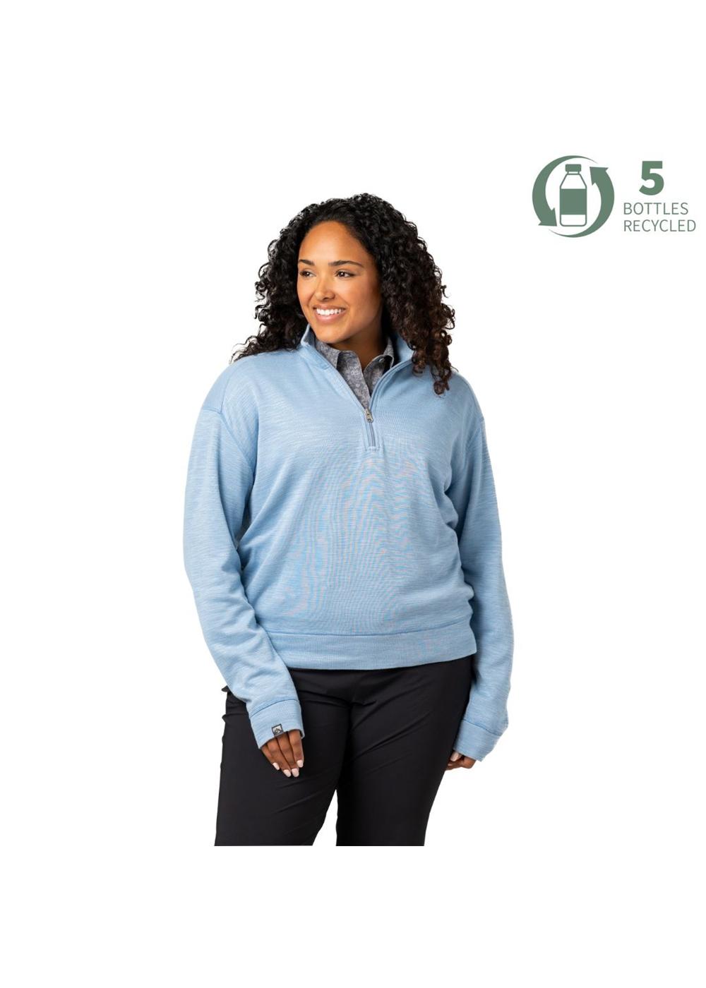 Storm Creek Women's Shoreliner Cotton/Bamboo Blend Quarter Zip 9