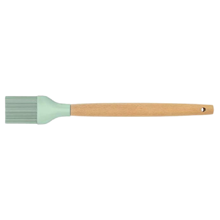 Silicone Kitchen Brush with Wooden Handle, Optional Cooking Utensil Set 2