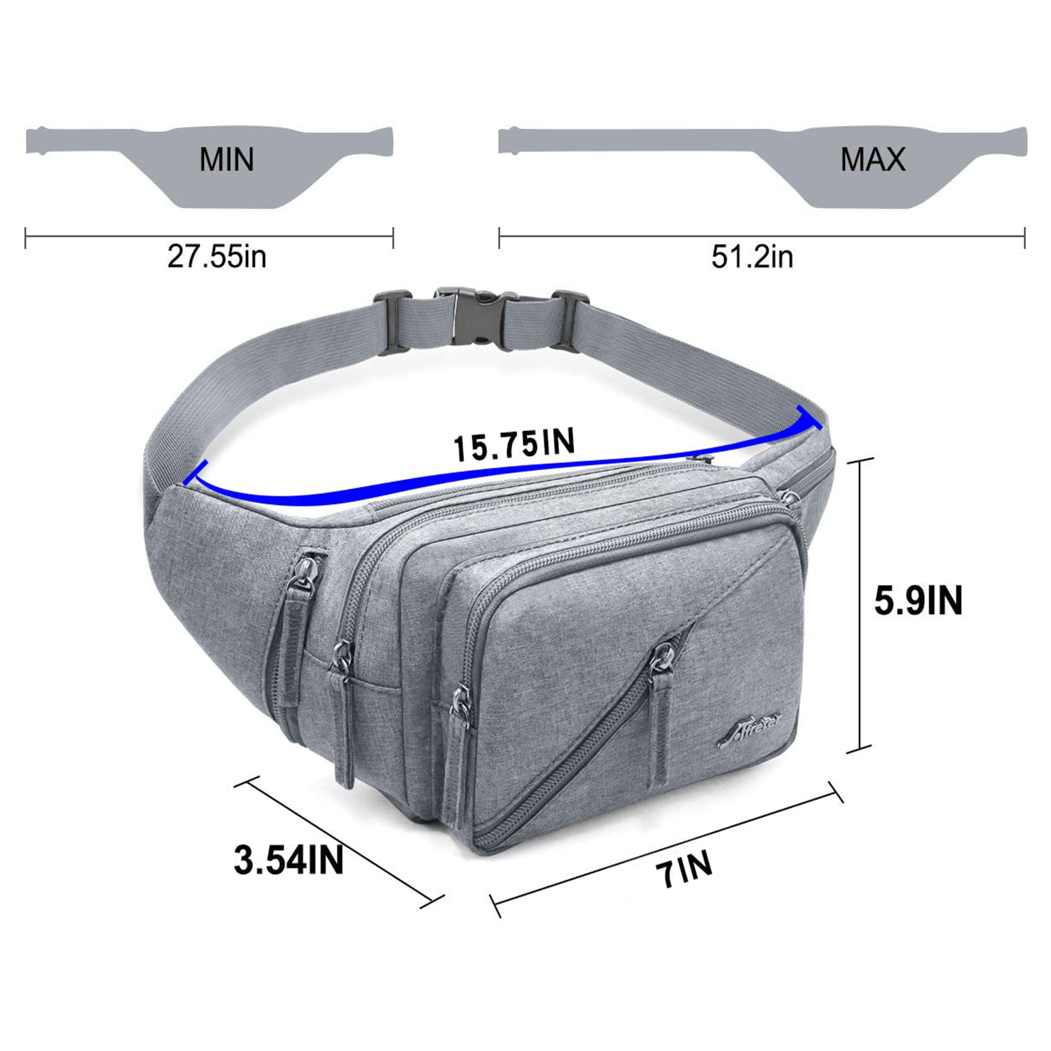 Fanny Waterproof Waist Bag Pack 5