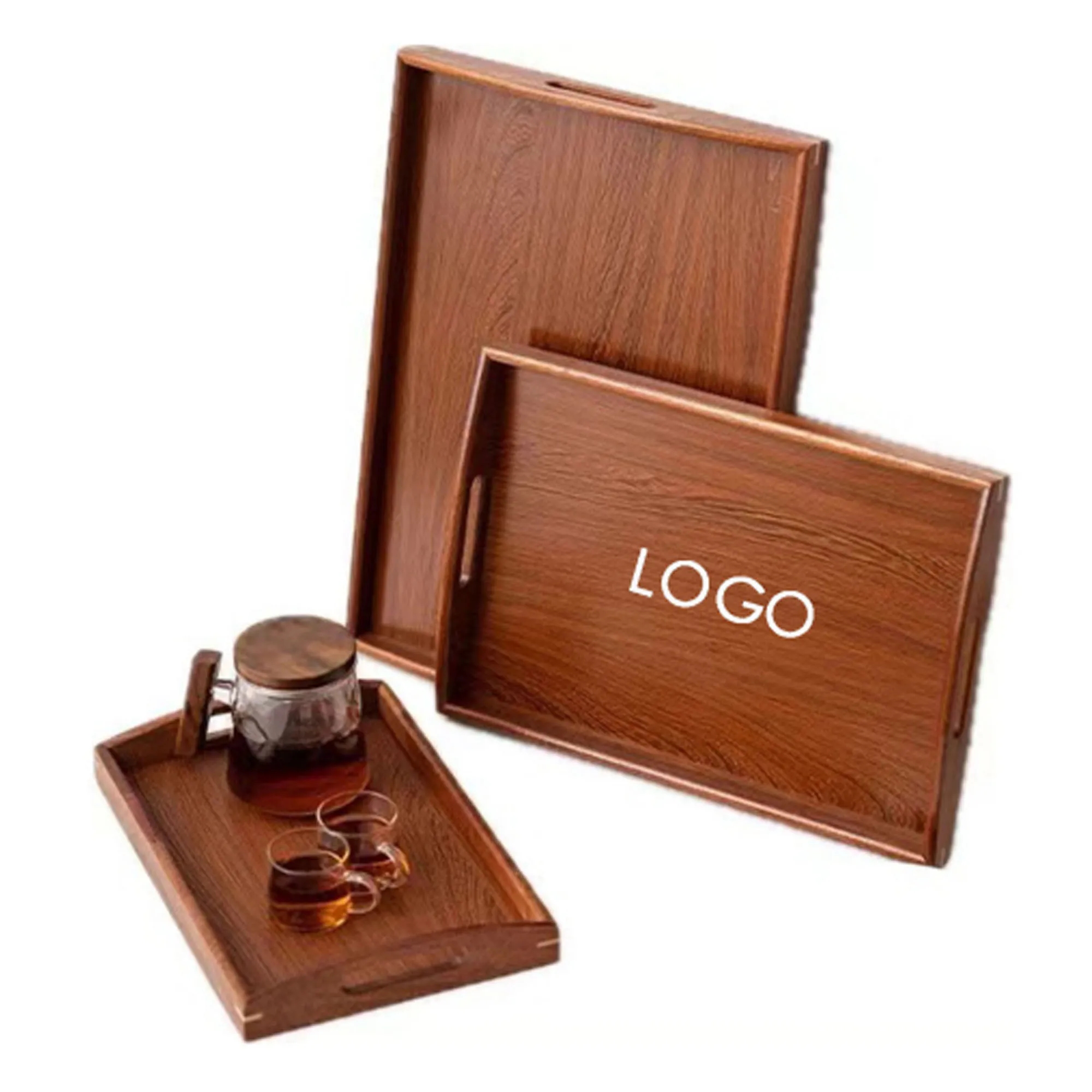 Wooden Tray With Handles