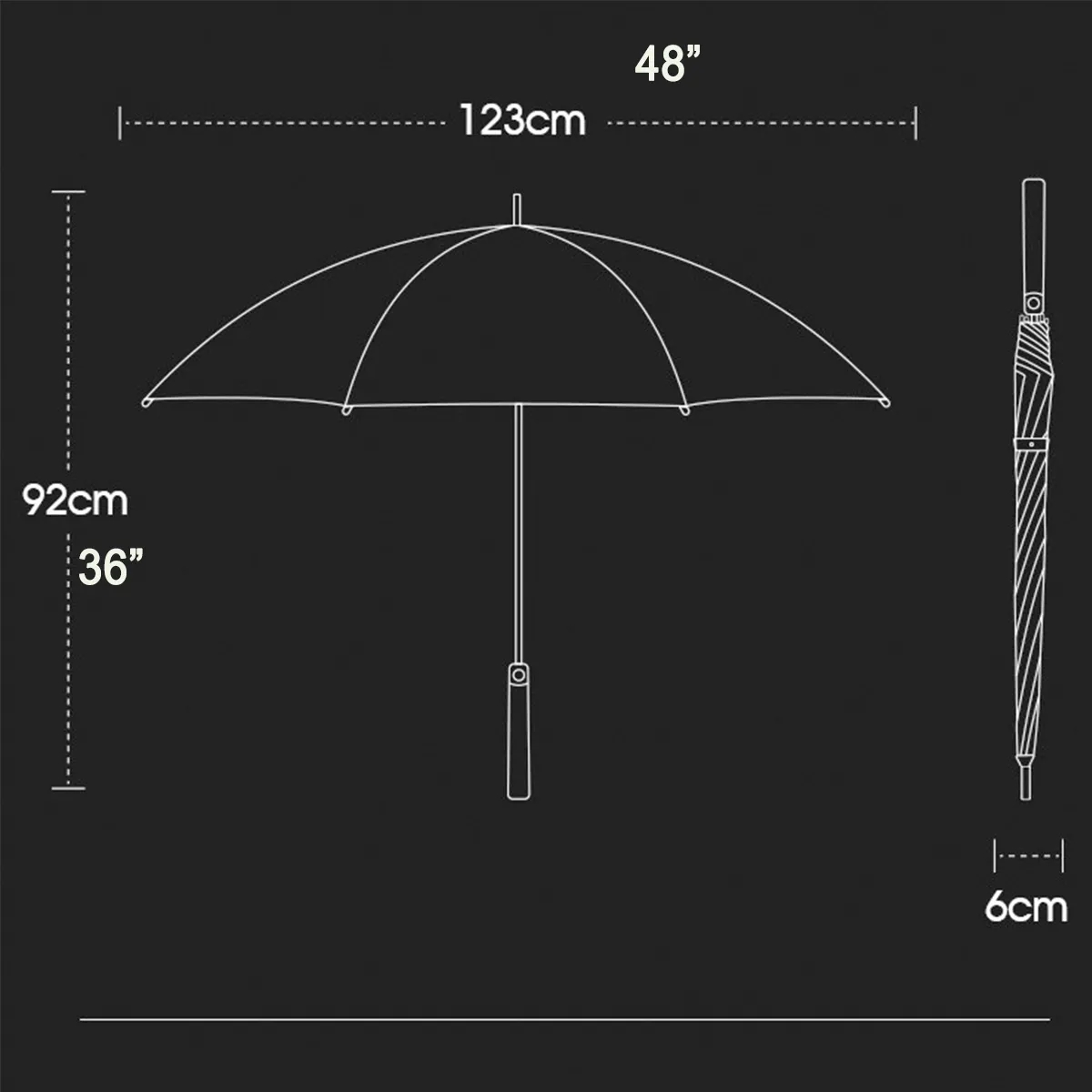 27 Inch Automatic Open Golf Umbrella 4